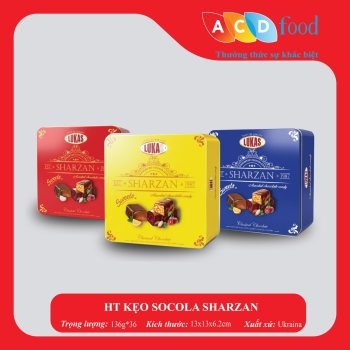 HỘP THIẾC KẸO SOCOLA SHARZAN